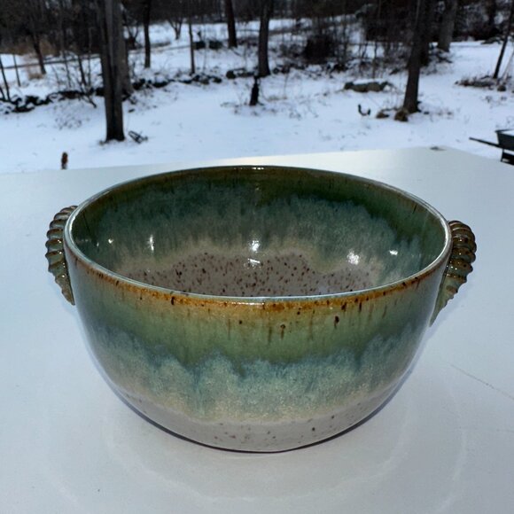 #1152 CERAMIC BOWL 5 ¾”D X 3”T  EARTH TONES SEE PHOTOS - Picture 8 of 12